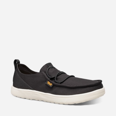 Teva Voya Lace Men's Black Slip Ons CA23267 Canada Online